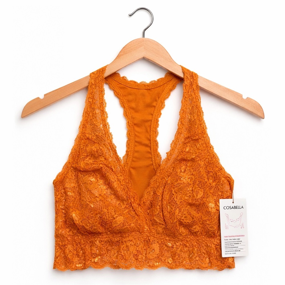 Cosabella Never Say Never Curvy Racie Racerback Bralette Garcinia Size S NWT